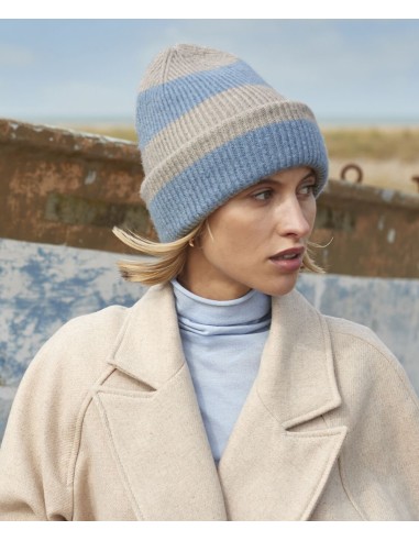 BEE-B391R-Colour Block Beanie